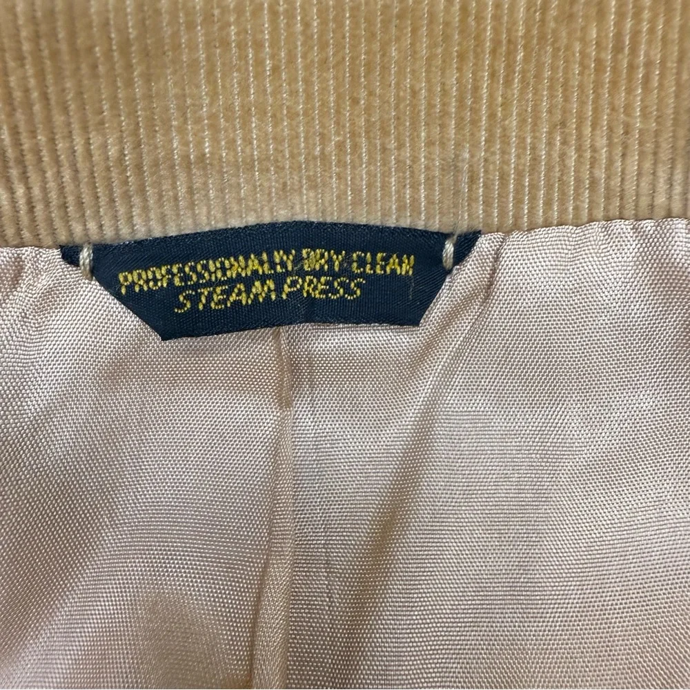 Levi’s Vintage Men’s Western Wear Tan Corduroy Blazer Sz 48L